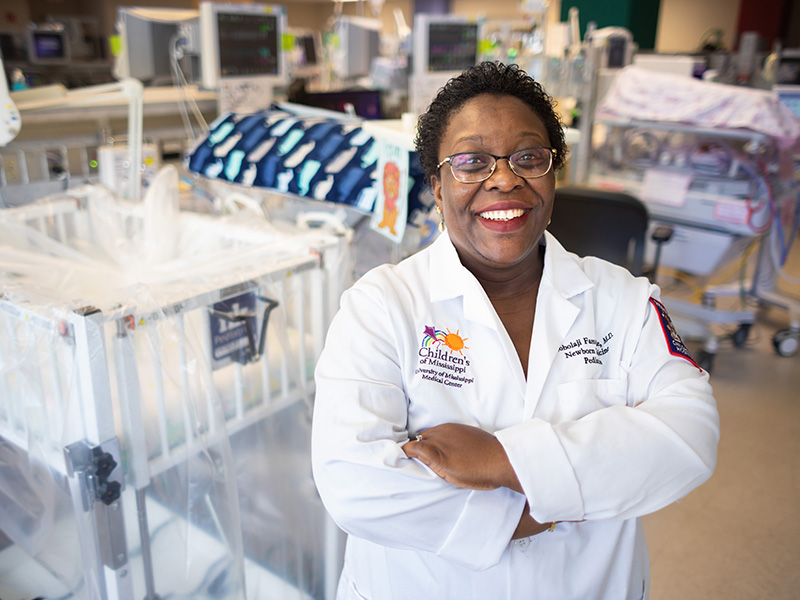 In this 2018 photo, Famuyide is shown at the state’s only Level IV NICU.